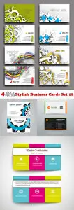 Vectors - Stylish Business Cards Set 18