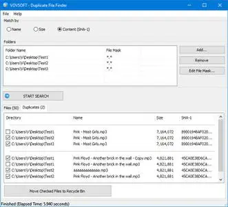 VovSoft Duplicate File Finder 1.4