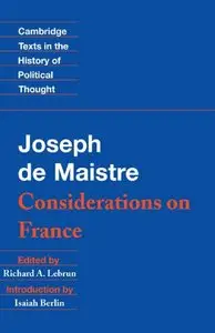 Joseph de Maistre: Considerations on France