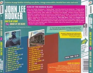 John Lee Hooker - That's My Story & House Of The Blues (1959-1960) {Soul Jam Records 600826 rel 2013}