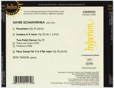 Franz Xaver Scharwenka - Piano Music Vol.2 - Seta Tanyel (2002) {Hyperion-Helios CDH55132 rec 1992}