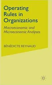 Operating Rules in Organizations: Macroeconomic and Microeconomic Analyses (Repost)