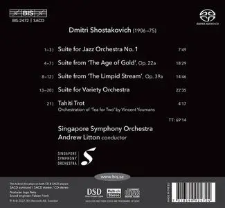 Andrew Litton, Singapore Symphony Orchestra - Dmitri Shostakovich: Jazz & Variety Suites (2022)