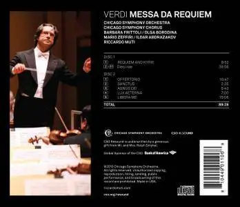 Riccardo Muti, Chicago Symphony Orchestra & Chorus - Verdi: Messa da Requiem (2011) [Official Digital Download 24/88]