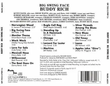 Buddy Rich - Big Swing Face (1967) {Pacific Jazz CDP 7243 8 37989 2 6 rel 1996}