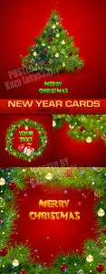 Red New Year cards 2