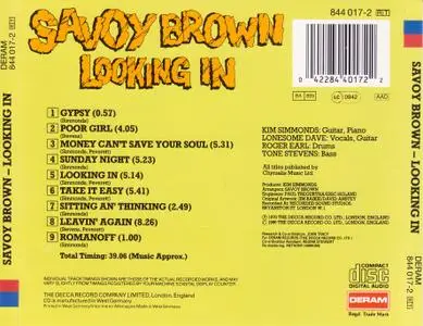 Savoy Brown - Looking In (1970) Reissue 1990