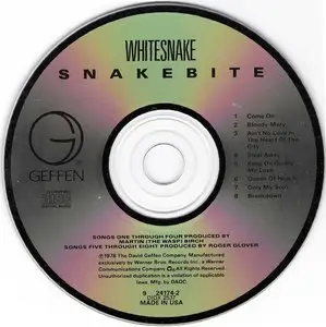 Whitesnake - Snakebite (1978) {1988 Geffen} **[RE-UP]**