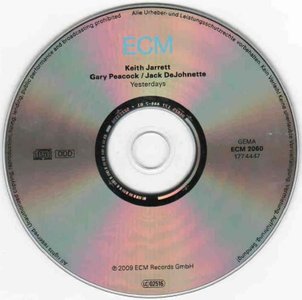 Keith Jarrett / Gary Peacock / Jack DeJohnette - Yesterdays (2009) {ECM 2060} [Re-Up]