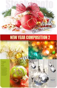 UHQ Stock Photo - New Year Composition 2