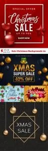 Vectors - Sale Christmas Backgrounds 23