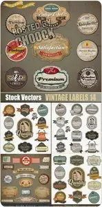 Vintage labels 14 - Stock Vector
