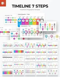 7 Steps Timeline Infographics PowerPoint Template