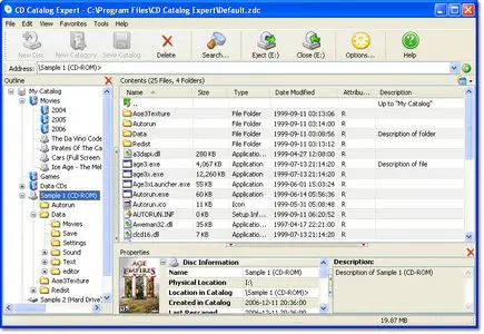 Portable CD Catalog Expert 9.30.807.11