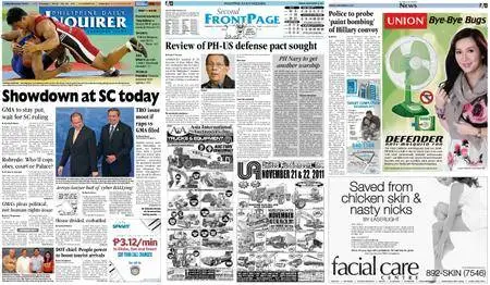 Philippine Daily Inquirer – November 18, 2011