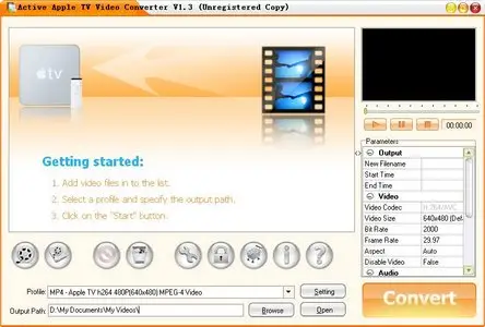 Active Apple TV Video Converter v1.3.2