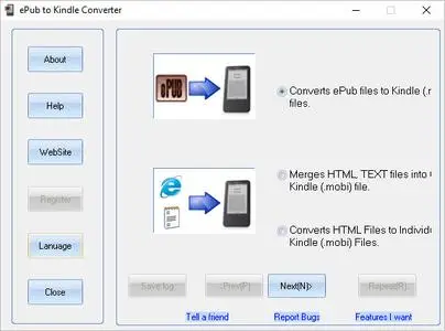 ePub to Kindle Converter 2.0.4