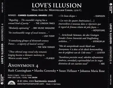 Anonymous 4 - Love's Illusion: Music from the Montpellier Codes 13th Century (2003)