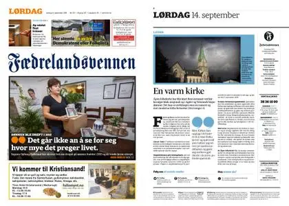 Fædrelandsvennen – 14. september 2019