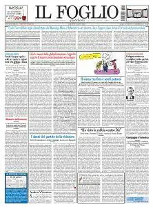 Il Foglio - 3 Settembre 2016