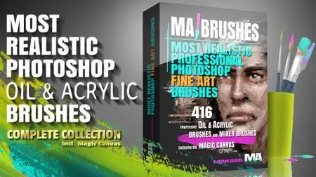 MA Brushes – Realistic PHOTOSHOP Oil & Acrylic Brushes