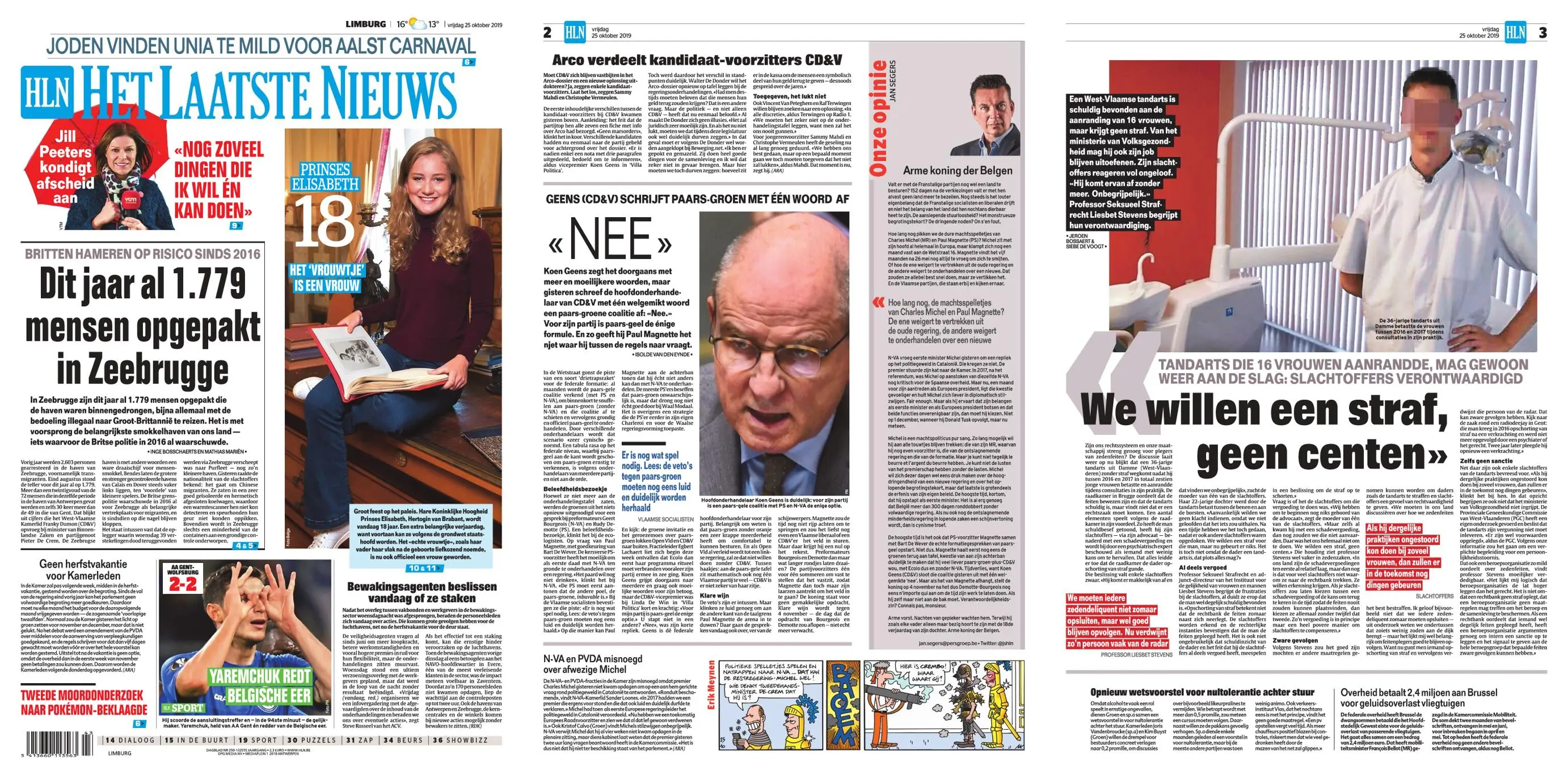 Het Laatste Nieuws Limburg – 25 Oktober 2019 / AvaxHome