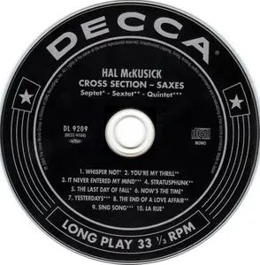 Hal McKusick - Cross Section: Saxes (1958) {Decca Japan, Cardboard Sleeve, UCCC-9104 rel 2004}