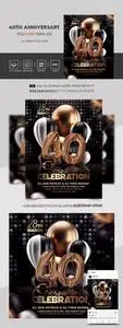 40th Anniversary - PSD Flyer Template