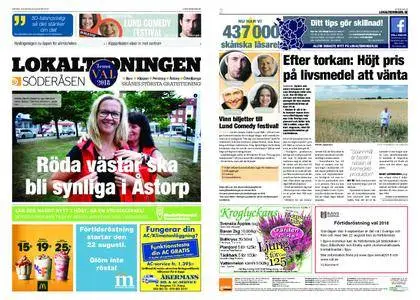 Lokaltidningen Söderåsen – 18 augusti 2018