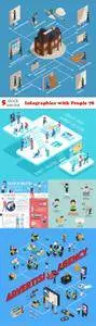 Vectors - Infographics with People 78