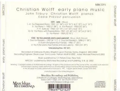 John Tilbury, Christian Wolff - Christian Wolff: Early Piano Music 1951-1961 (2002) (Repost)