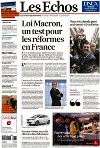 Les Echos + Les Echos Business du Lundi 26 Janvier 2015