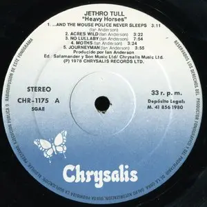 Jethro Tull ‎– Heavy Horses {SP Reissue} vinyl rip 24/96