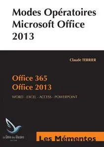 Modes opératoires Microsoft Office 2013