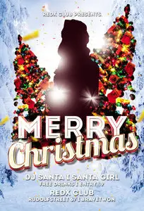 Flyer Template PSD - Merry Christmas