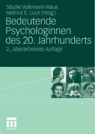 Bedeutende Psychologinnen Des 20. Jahrhunderts (Auflage: 2) (repost)