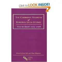 Cambridge Yearbook of European Legal Studies: 2005 - 2006