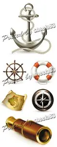 Marine Elements Vector