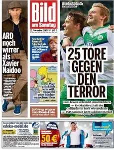 Bild Zeitung vom 22 November 2015