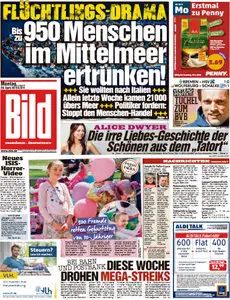 Bild Zeitung vom 20 April 2015