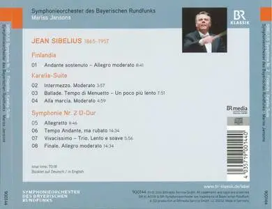 Symphonieorchester Des Bayerischen Rundfunks, Mariss Jansons - Sibelius: Symphonie Nr.2, Finlandia, Karelia-Suite (2016)