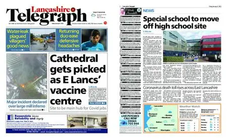 Lancashire Telegraph (Blackburn, Darwen, Hyndburn, Ribble Valley) – January 08, 2021