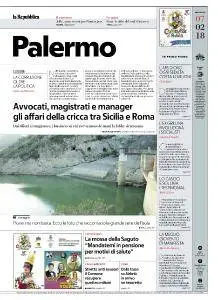 la Repubblica Palermo - 7 Febbraio 2018