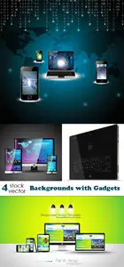 Vectors - Backgrounds with Gadgets