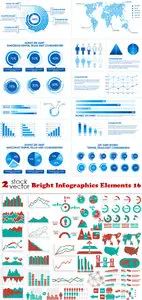 Vectors - Bright Infographics Elements 16