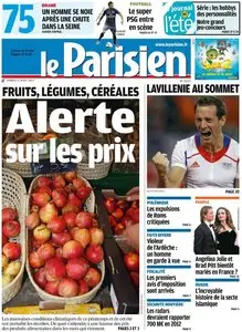Le Parisien + Cahier Paris du Samedi 11 Aout 2012