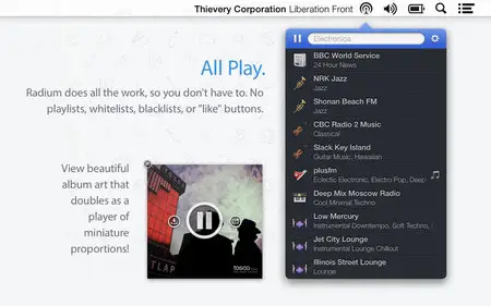 Radium Perfect Internet Radio v3.0.10 Multilingual Mac OS X