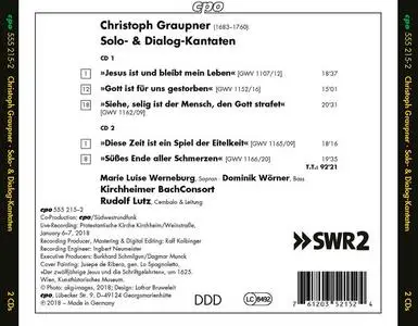 Christoph Graupner - Jesus ist und bleibt mein Leben: Solo & Dialogue Cantatas (2018) {CPO 555 215-2}
