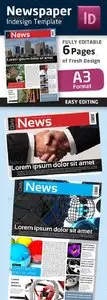 GraphicRiver Indesign Newspaper Template in Format A3