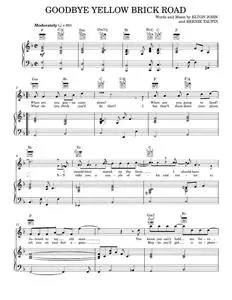 Goodbye yellow brick road - Elton John (Piano-Vocal-Guitar)